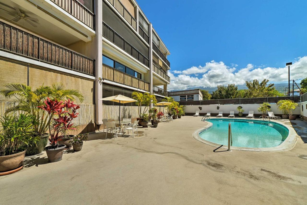 Downtown Air Conditioned Condo Walk To Beaches Kailua Kültér fotó